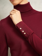 Hobbs Red Lara Rollneck Jumper - Image 4 of 6