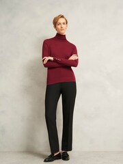 Hobbs Red Lara Rollneck Jumper - Image 5 of 6