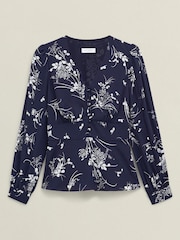 Hobbs Blue Brielle Top - Image 4 of 4