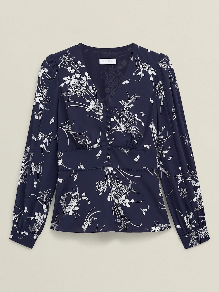 Hobbs Blue Brielle Top - Image 4 of 4