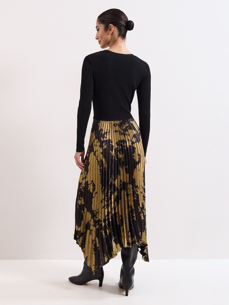 Phase Eight Metallic Jenifer Print Dress - Image 2 of 5 Phase Eight Metallic Jenifer Print Dress - Image 2 of 5