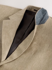 Fauve Marron - Relaxed Fit Archive Linen Suit Jacket - Image 10 de 11