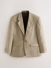 Fauve Marron - Relaxed Fit Archive Linen Suit Jacket - Image 6 de 11