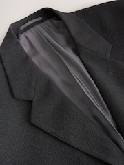 بني - Archive Seersucker Gingham Texture Suit Jacket - صورة 10 من 14