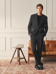 بني - Archive Seersucker Gingham Texture Suit Jacket - صورة 2 من 14