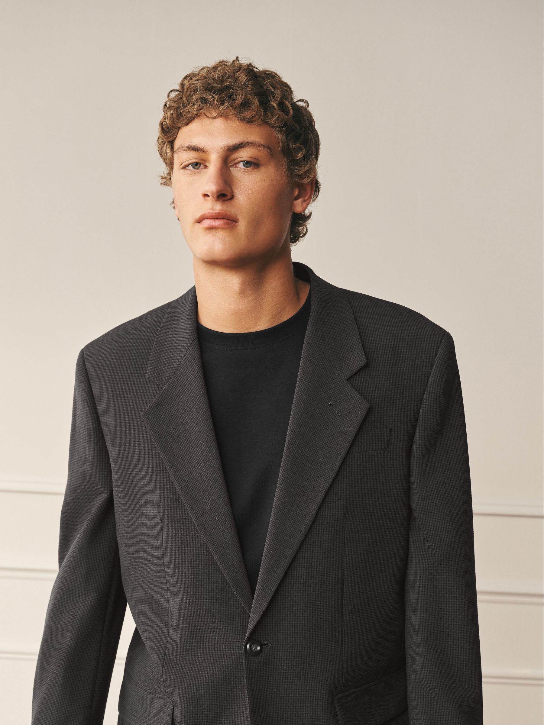 Buy Brown Relaxed Fit Archive Seersucker Gingham Texture Suit