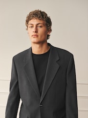 بني - Archive Seersucker Gingham Texture Suit Jacket - صورة 4 من 14