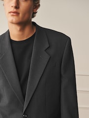 بني - Archive Seersucker Gingham Texture Suit Jacket - صورة 8 من 14