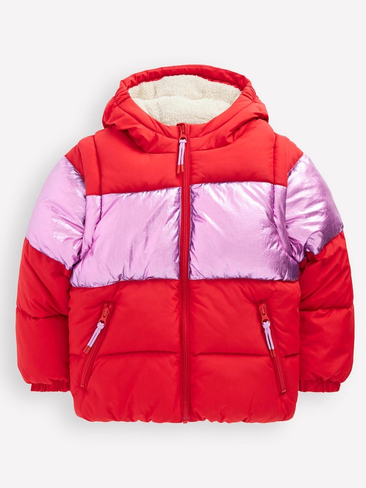 Boden Red 2-in-1 Padded Coat - Image 1 of 5