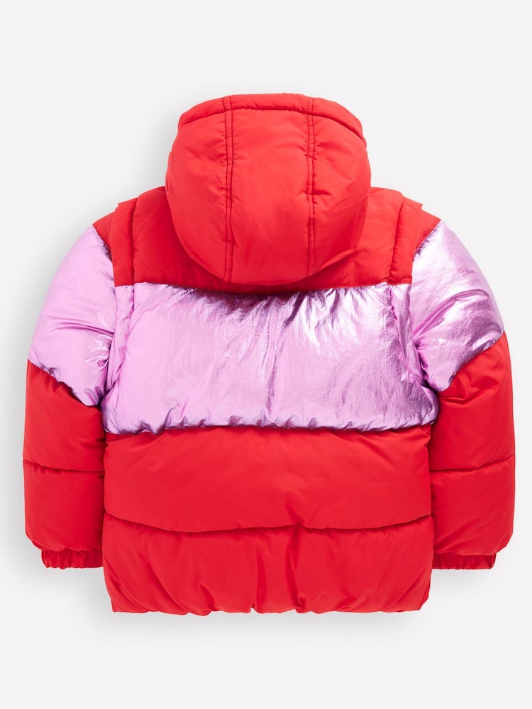 Boden Red 2-in-1 Padded Coat - Image 2 of 5