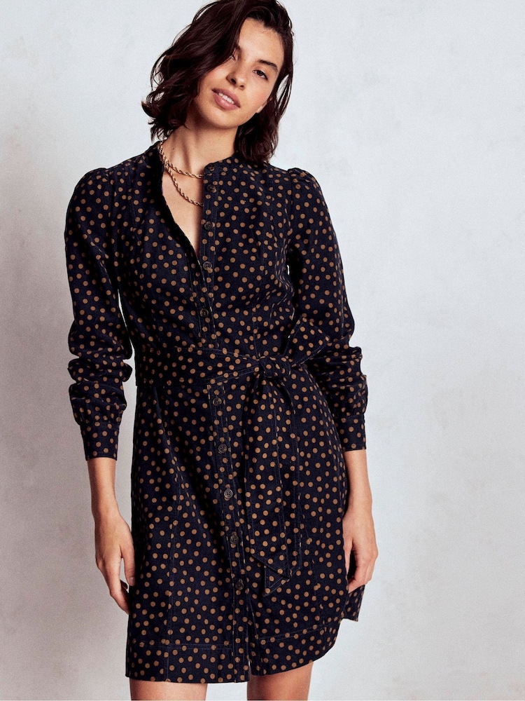 Boden Blue Bre Cord Short Dress - Image 1 of 5