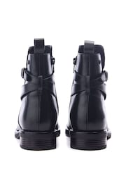 Moda in Pelle Navres Jodper Strap Thin Sole Black Boots - Image 3 of 4