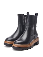 Moda in Pelle Omri Elastic Panel Chelsea Black Boots - Image 2 of 4