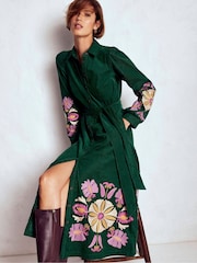 Verde - Vestido midi de cordão Boden Clara - Imagem 1 de 4