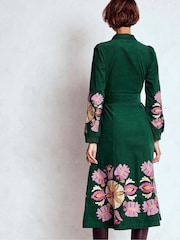 Verde - Vestido midi de cordão Boden Clara - Imagem 3 de 4