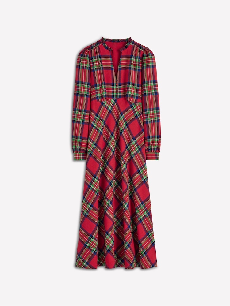 Boden Red Cassie Check Tea Dress - Image 7 of 7 Boden Red Cassie Check Tea Dress - Image 7 of 7