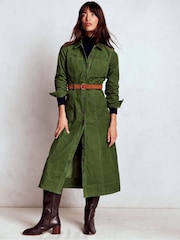 Boden Green Amanda Cord Midi Dress - Image 1 of 4