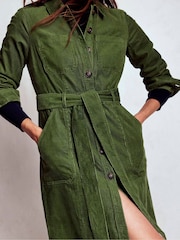 Boden Green Amanda Cord Midi Dress - Image 4 of 4
