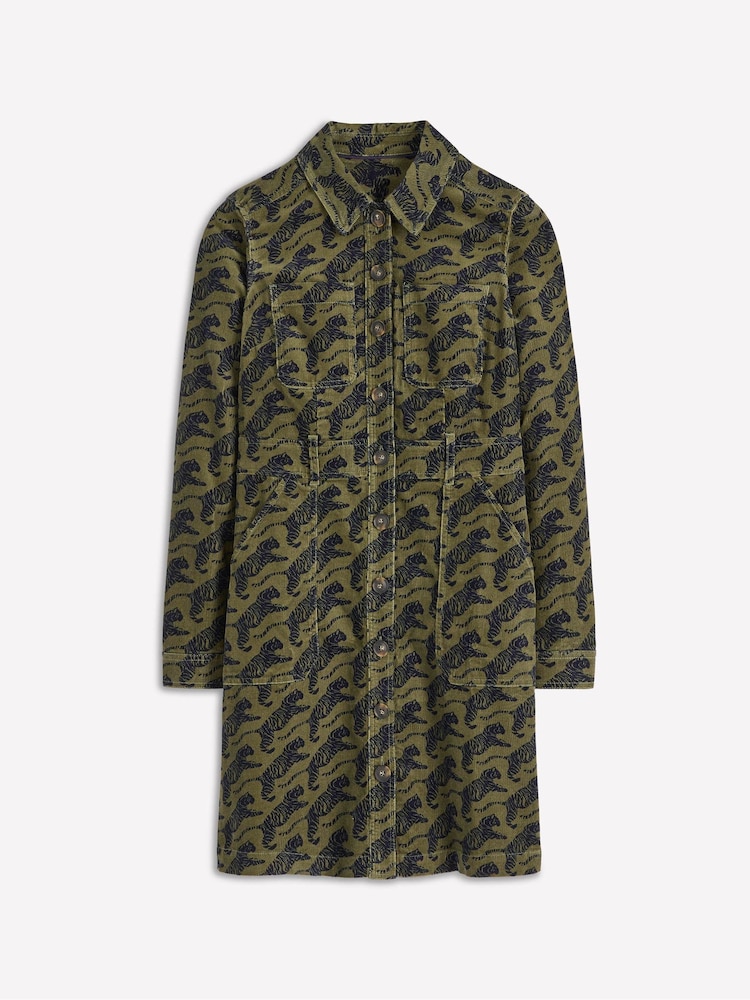 Boden Green Amanda Cord Short Dress - Image 5 of 5 Boden Green Amanda Cord Short Dress - Image 5 of 5