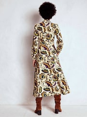 Verde escuro - Vestido midi de cordão Boden Clara - Imagem 3 de 5