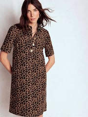 Boden Brown Zia Cord Pocket Shirt Dress - Image 5 of 6