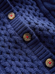 Boden Blue Heritage Cable Cardigan - Image 3 of 3
