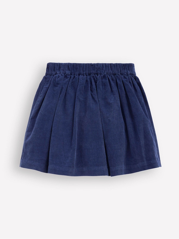 Boden Blue Button-through Mini Skirt - Image 2 of 3