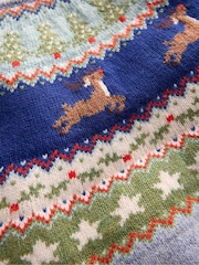 Boden Sky Blue Fair Isle Jumper - Image 3 of 3