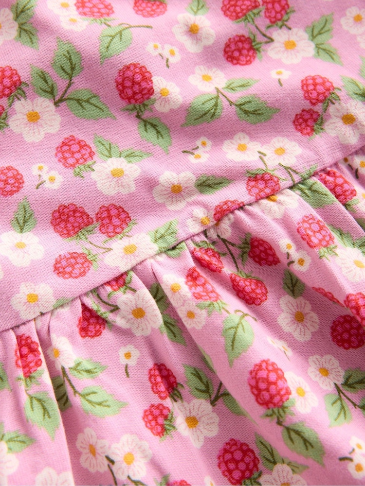 Boden Pink Posie Long Sleeve Jersey Dress - Image 3 of 3