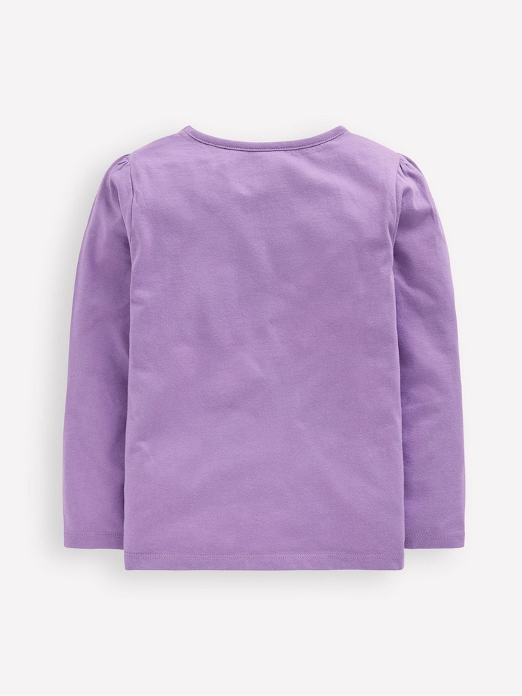Boden Purple Long Sleeve Superstitch T-Shirt - Image 2 of 3