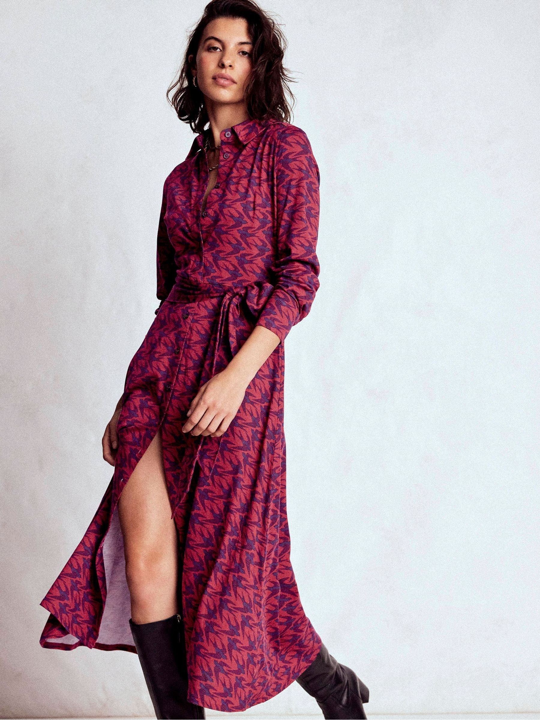 marcia jersey midi shirt dress Buy Boden Red from Next USA EN39