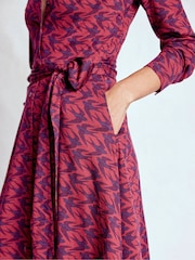 Boden Red Marcia Jersey Shirt Dress - Image 5 of 6