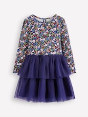 Boden Blue Tulle Mix Dress - Image 1 of 3
