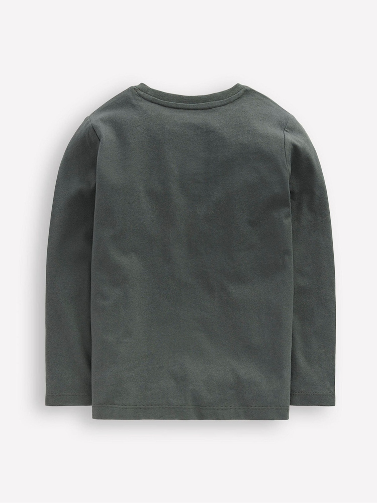 Boden Grey Glow Superstitch T-Shirt - Image 2 of 3 Boden Grey Glow Superstitch T-Shirt - Image 2 of 3