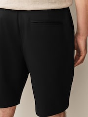 Black Regular Fit Plain Front Smart Shorts 2 Pack - Image 4 of 10