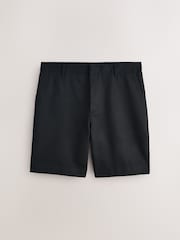 Black Regular Fit Plain Front Smart Shorts 2 Pack - Image 7 of 10