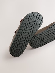 Brown Leather Two Buckle Sandals - Image 3 of 5