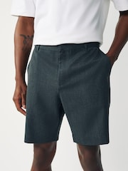 Grey Regular Fit Plain Front Smart Shorts 2 Pack - Image 9 of 10
