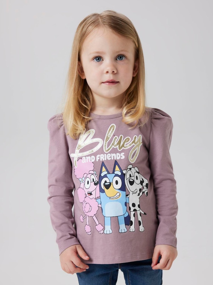 Name It Purple Bluey Long Sleeve T-Shirt - Image 1 of 3