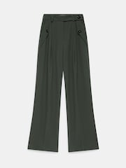 Mint Velvet Green Tailored Wide Trousers - Image 6 of 8