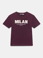 Mint Velvet Red Burgundy Cotton Graphic T-Shirt - Image 6 of 8