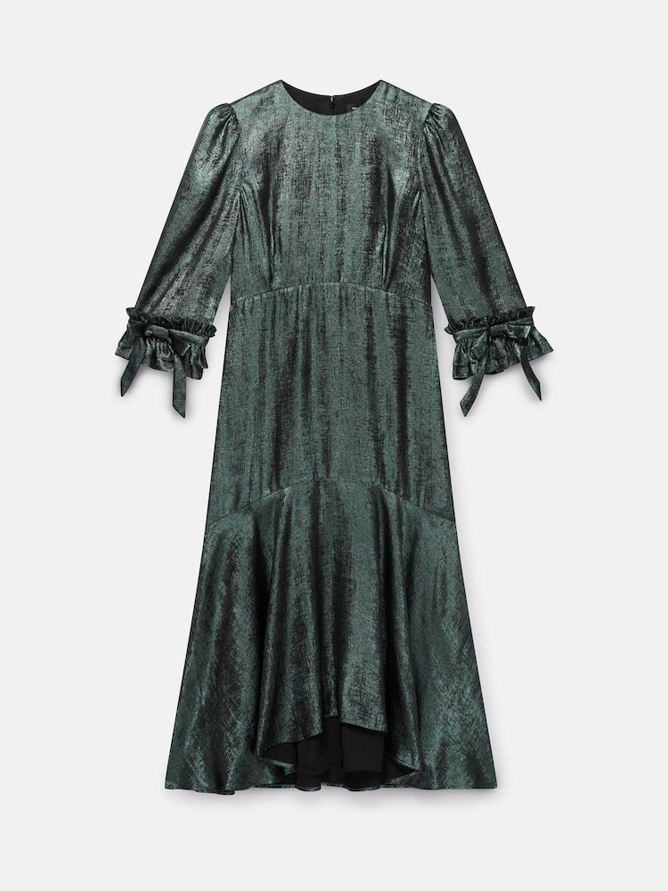 Buy Mint Velvet Green Green Metallic Midi Dress from Next USA Buy Mint Velvet Green Green Metallic Midi Dress from Next USA