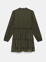 Mint Velvet Green Green Jacquard Mini Dress - Image 8 of 8