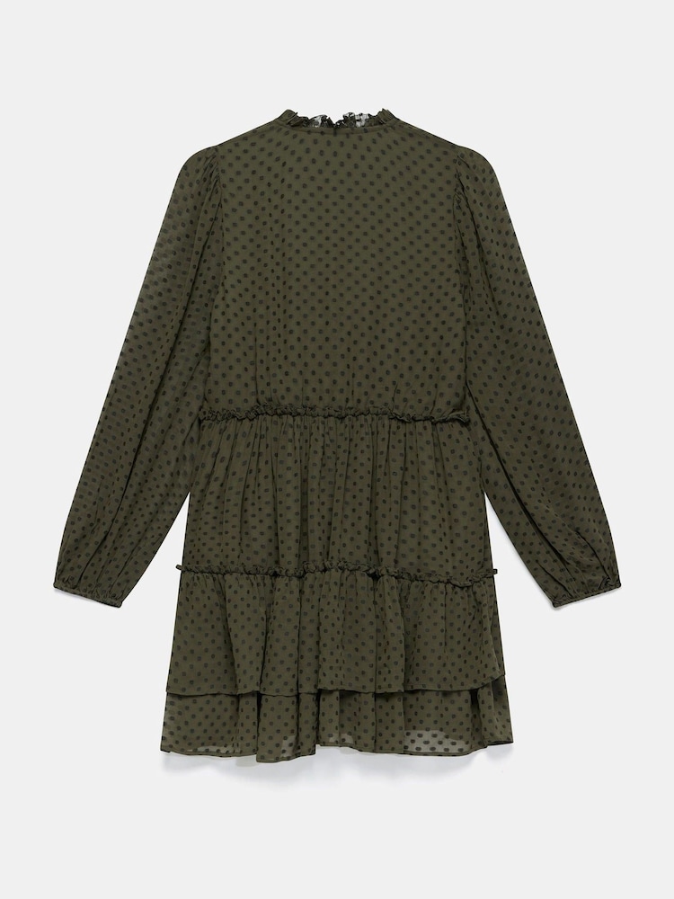 Mint Velvet Green Green Jacquard Mini Dress - Image 8 of 8 Mint Velvet Green Green Jacquard Mini Dress - Image 8 of 8