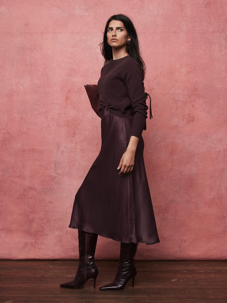 Mint Velvet Jumper Layered Slip Dress - صورة 2 من 8 Mint Velvet Jumper Layered Slip Dress - صورة 2 من 8