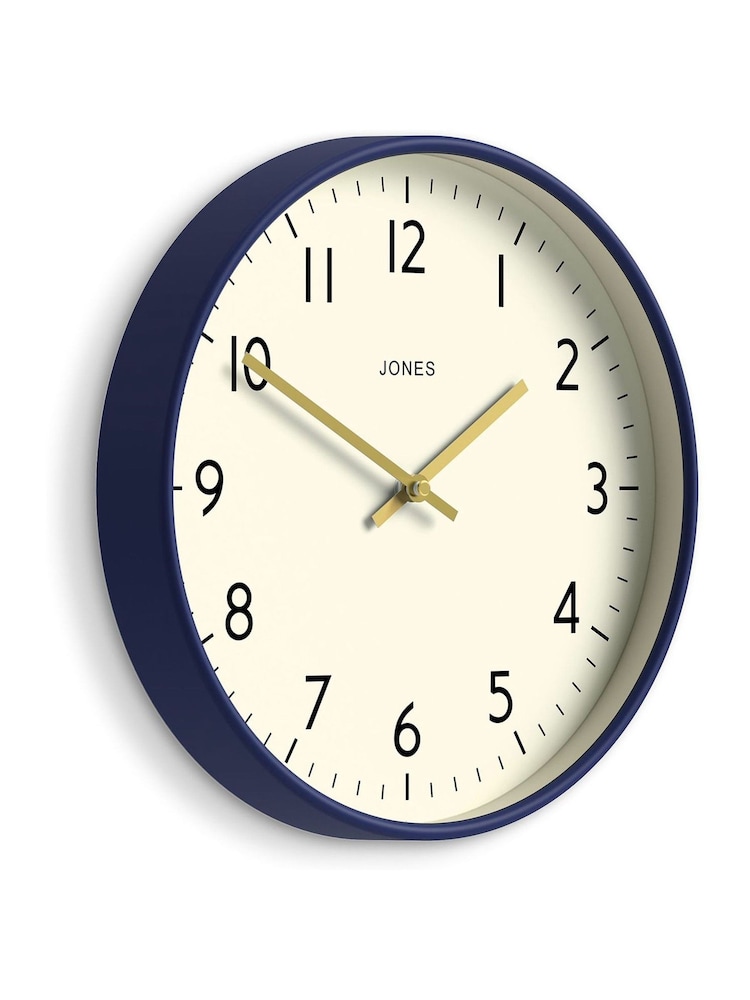 Jones Clocks Navy Blue Studio Wall Clock 30cm - Image 4 of 4 Jones Clocks Navy Blue Studio Wall Clock 30cm - Image 4 of 4