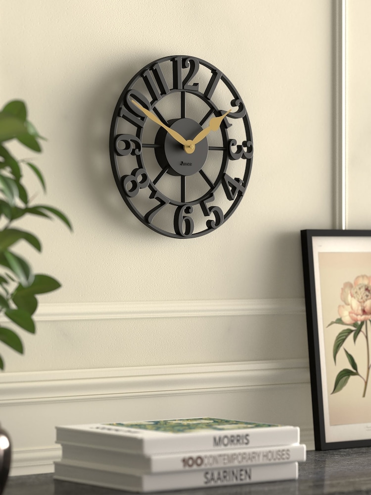 Jones Clocks Black Lighthouse Wall Clock 30cm - Image 2 of 4 Jones Clocks Black Lighthouse Wall Clock 30cm - Image 2 of 4