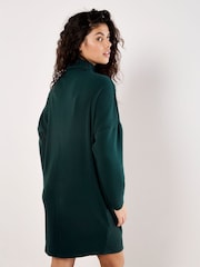 Apricot Green Thick Rib Cocoon Dress - Image 4 of 4