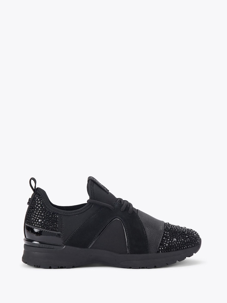 Carvela Black Elastic Trainers - Image 2 of 5 Carvela Black Elastic Trainers - Image 2 of 5