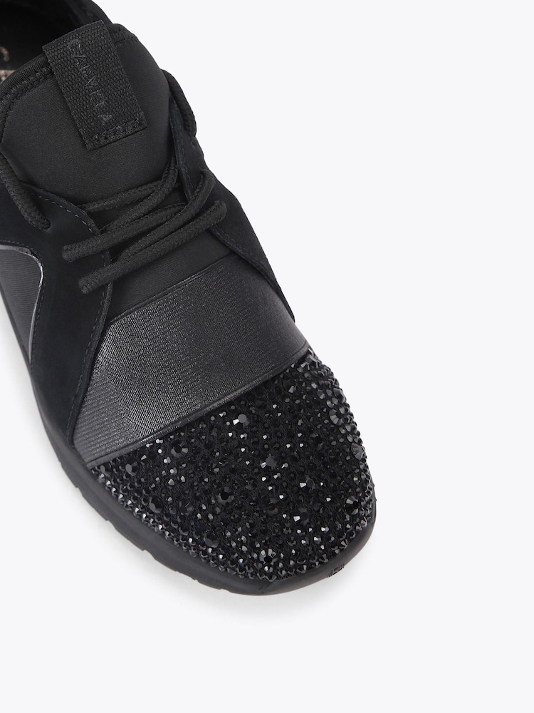 Carvela Black Elastic Trainers - Image 5 of 5 Carvela Black Elastic Trainers - Image 5 of 5